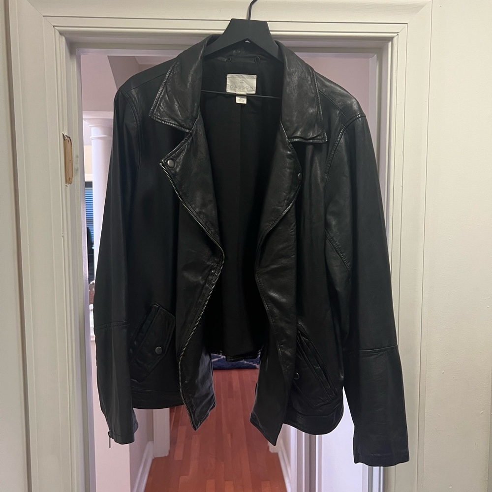 Caslon leather jacket